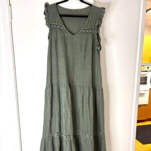 Meo Meli Italian Linen Maxi Dress Sz 12